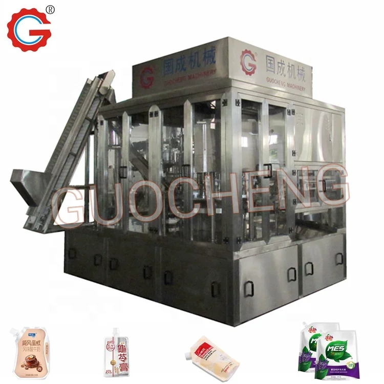 Spout Pouch Filling Capping Machine Anti Dripping Liquid Filling Machine