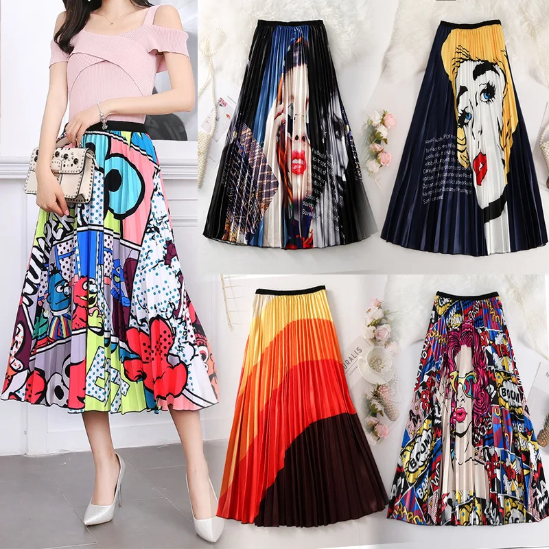 Hot selling summer casual high waist floral print boho maxi skirt pencil skirts bohemian clothing