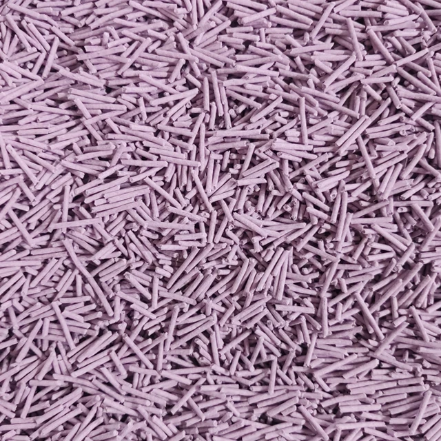 High Quality Multi Flavors Water Absorbent Eco Friendly Deodorization Easy Clean 1.5mm Tofu Cat Litter Sand With Lavender Flavor