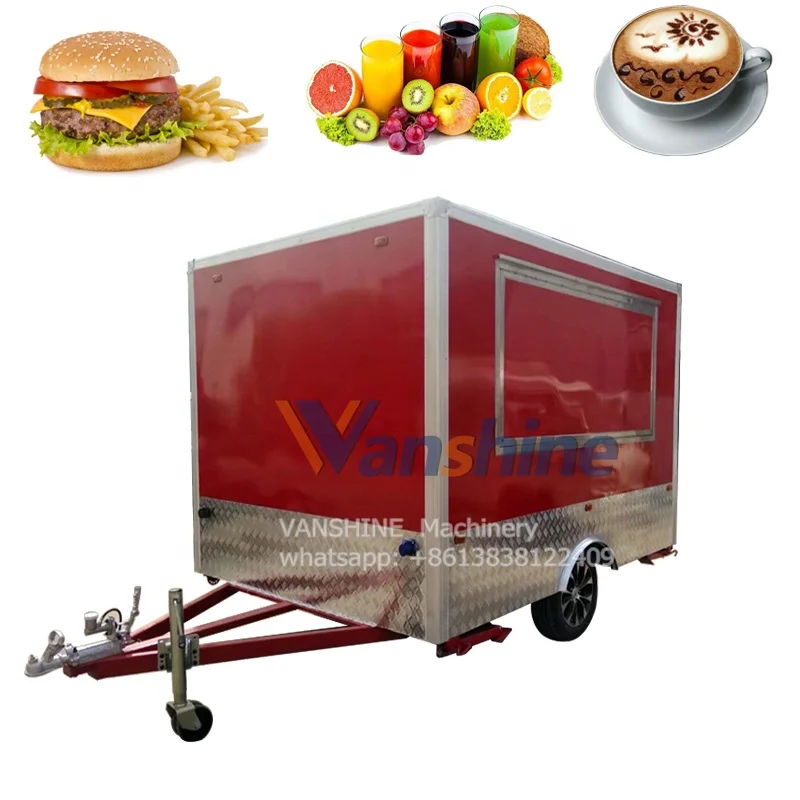 Hot selling remorque food truck mobile food truck trailer on sale