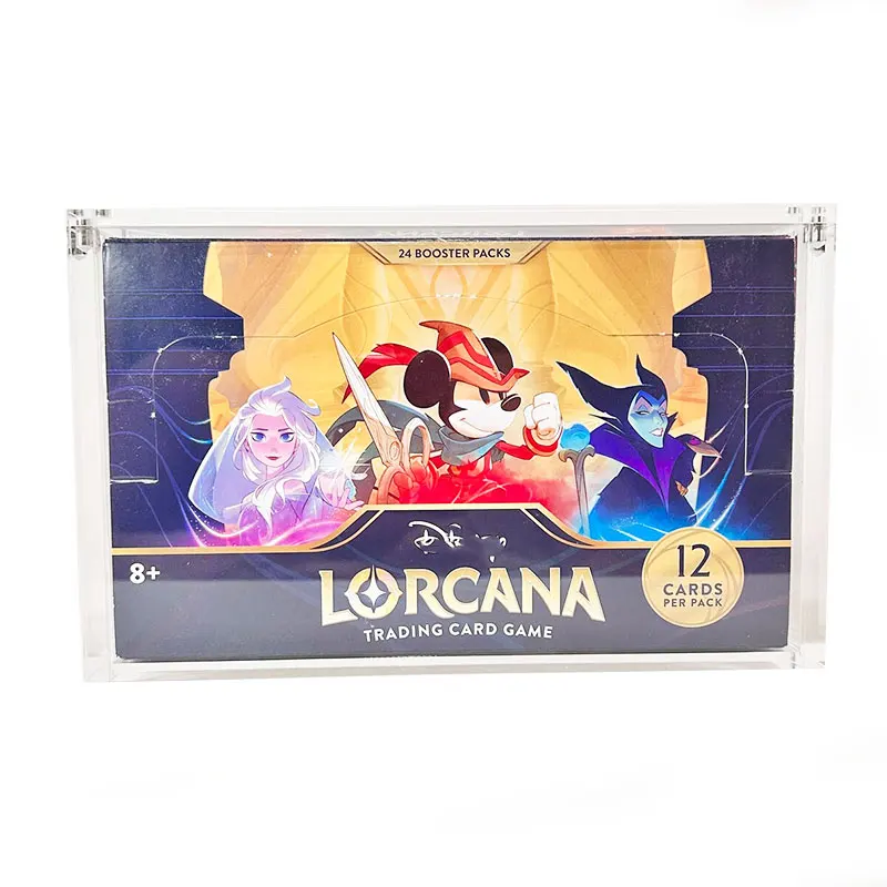 Lorcana Booster Box The 1st Chapter Quality Grade Fits UV protection Acrylic Booster Box Display Case Box Display