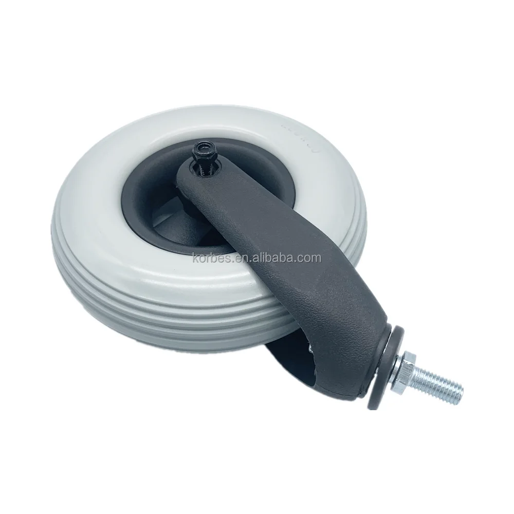 8 inch ANTI-SKID Stroller Wheel Plastic PU foam Wheel Wheelchair Front Rear Wheel