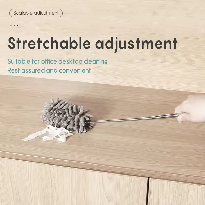 Multifunctional duster, detachable, washable, easy to clean, housekeeping, retractable duster, multi-purpose duster