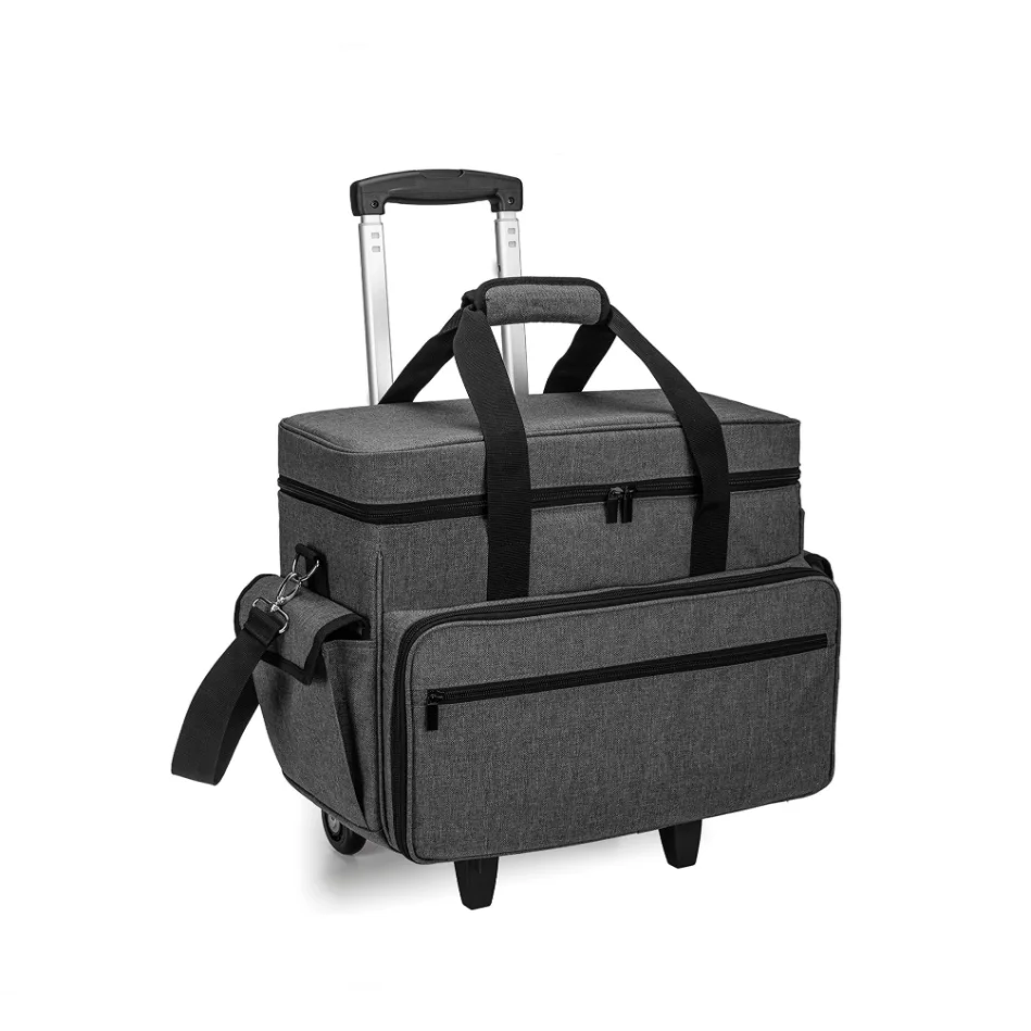 Sewing Machine Case with Wheels Rolling Sewing Machine Tote storage bag