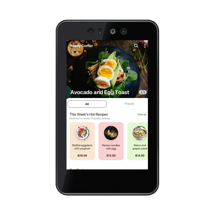 HUSHIDA face ID 10.1 inch android poe wifi 10 point touch screen tablet evaluator for meeting room