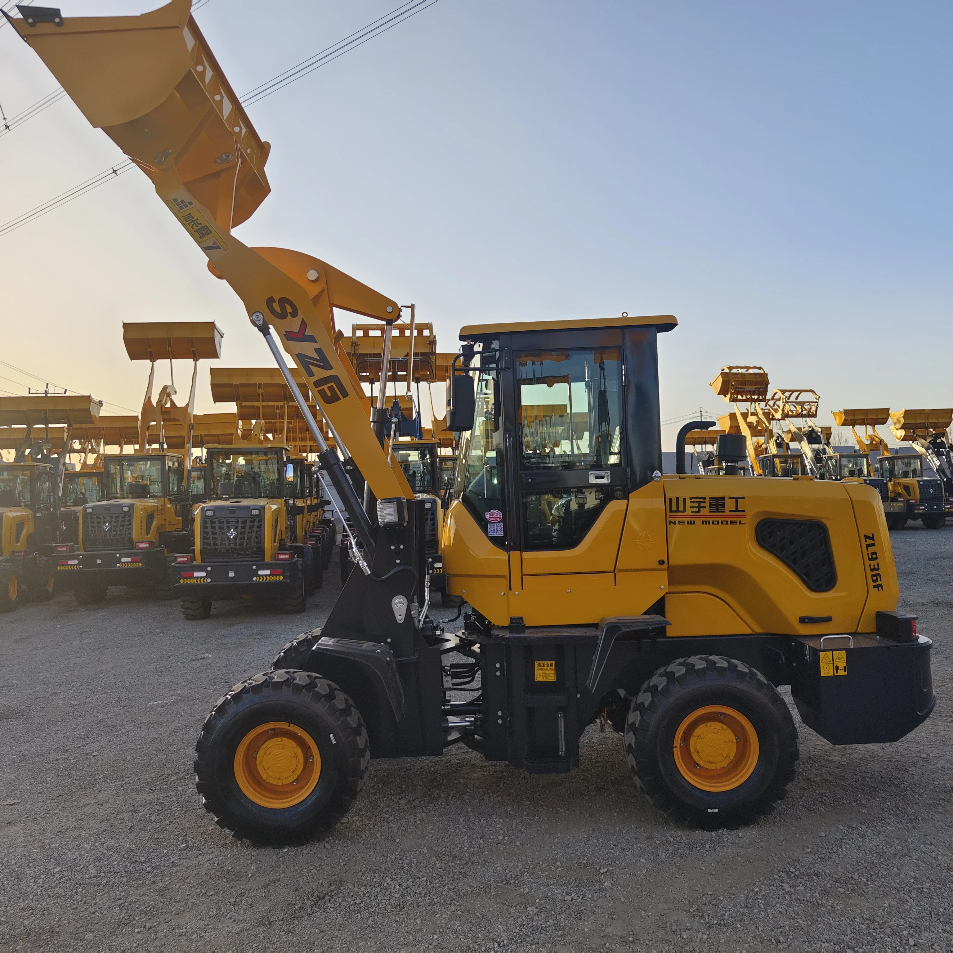 SYZG zl-936F 3.2ton CE/EPA compact home and construction small articulated chinese shovel mini front end loaders from china
