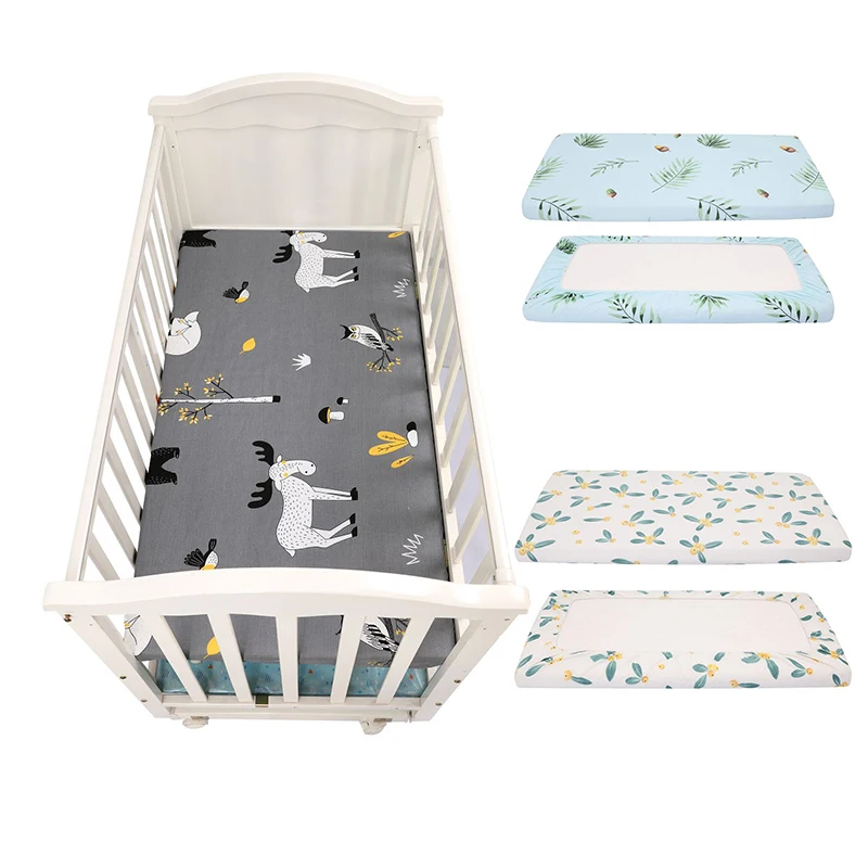 100% Natural Cotton Fitted Crib Sheets Baby Sheet Set for Standard Crib and Toddler mattresses