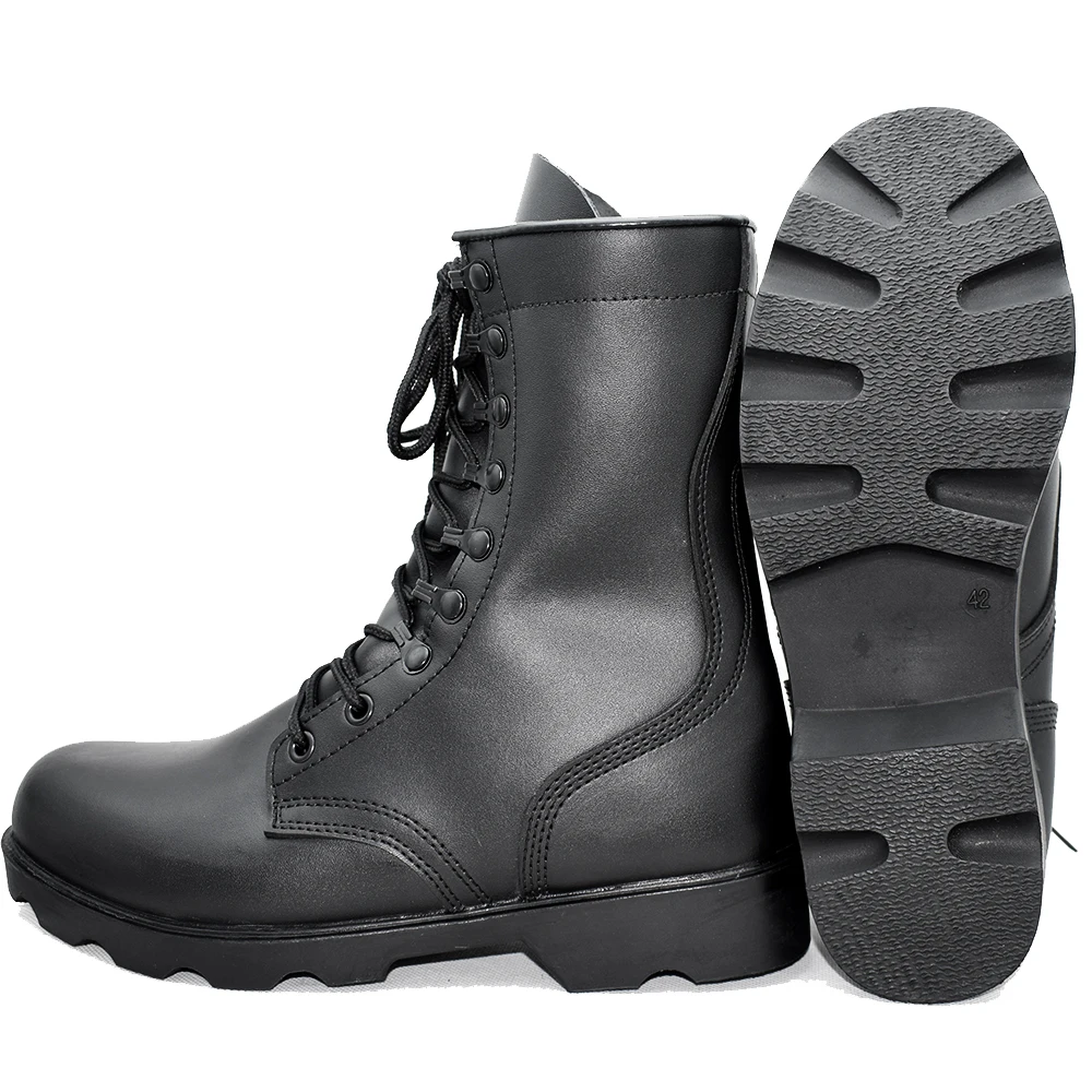 hot sale hard-working tactical research waterproof Leather boots