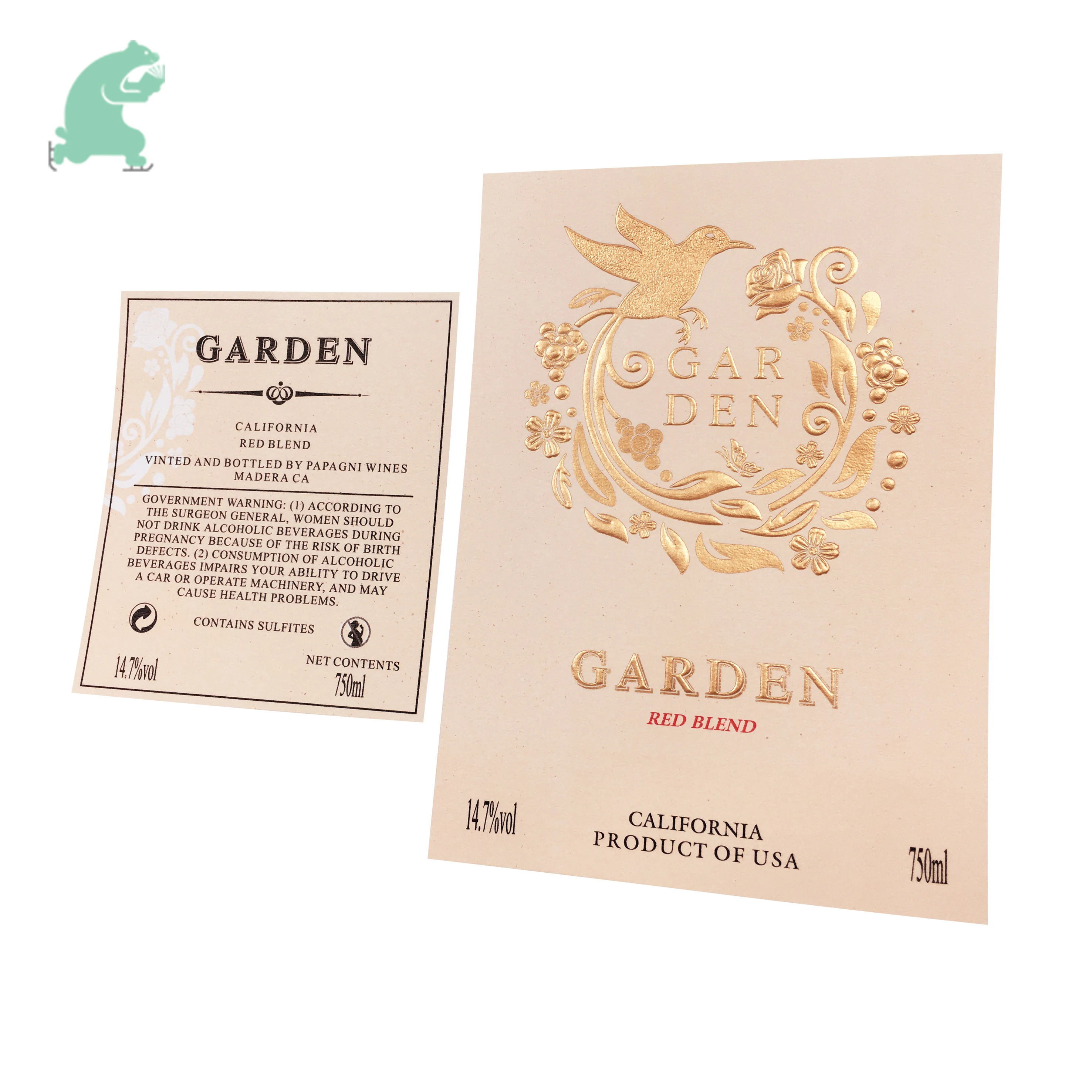 Пользовательская этикетка наклейка печать для продуктов питания и напитков