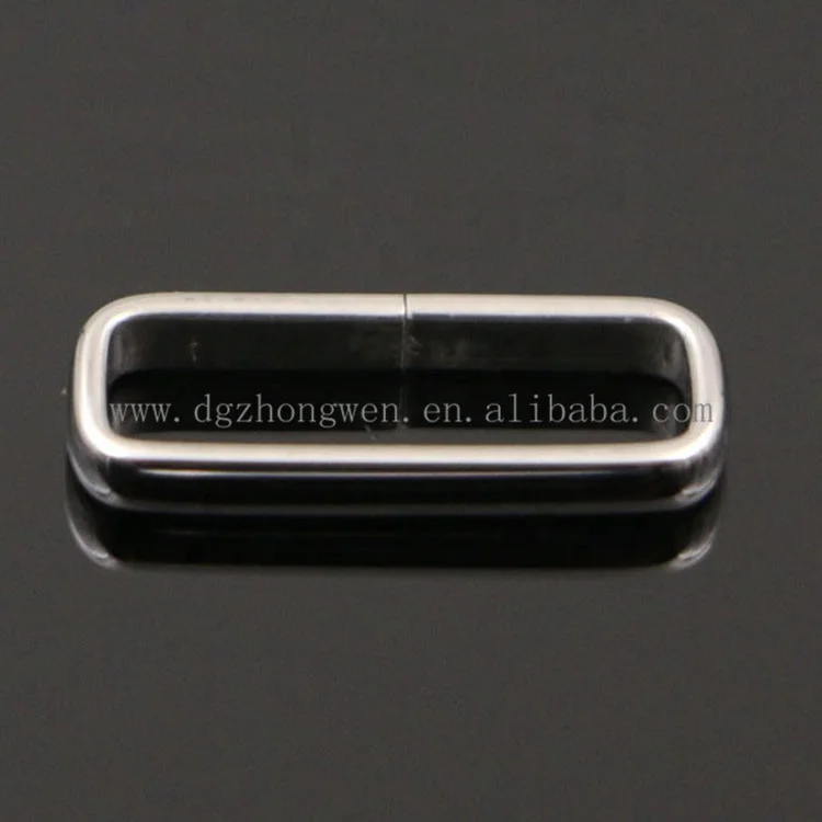 
High Quality Nato Watch Strap Loop 18 20 22mm 304 Stainless Steel Square Watch Buckle Rings for Webbing Nylon Watch Straps 