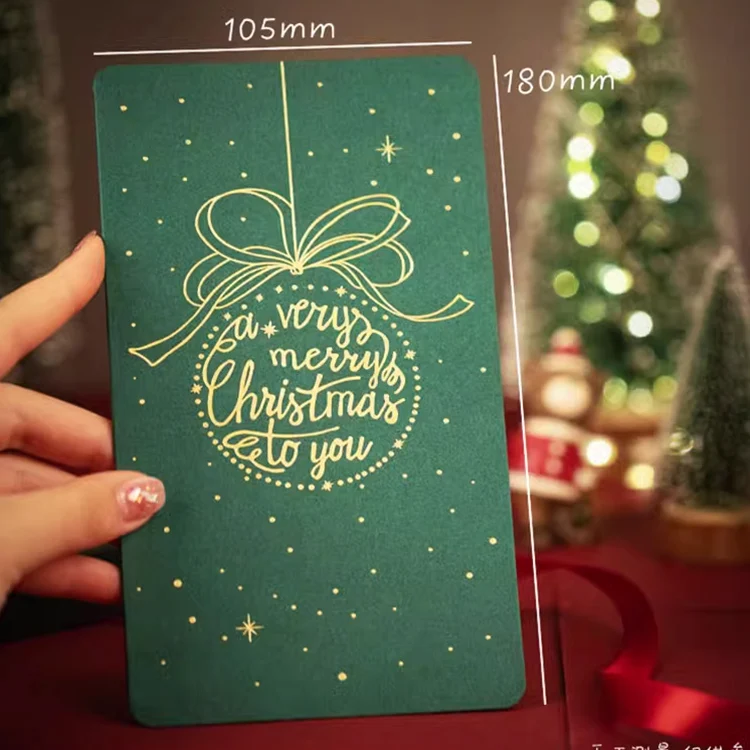 Kofei Wholesale Cheap Christmas Eve Handwritten Blessing Card Flower Gift Birthday Happy New Year Gift Card