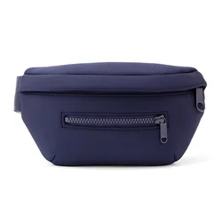 Custom Logo Solid color Fashion adjustable belt women neoprene chest waist bum bag soft fanny pack