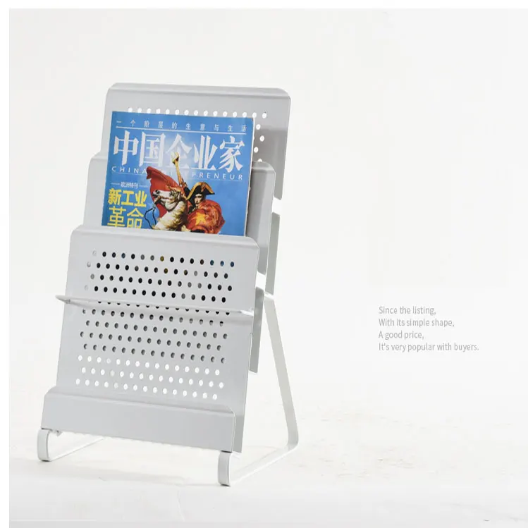 TMJ-787 OEM ODM Floor Foldable Magazine Literature Brochure Display Rack Metal Display Holder Stand
