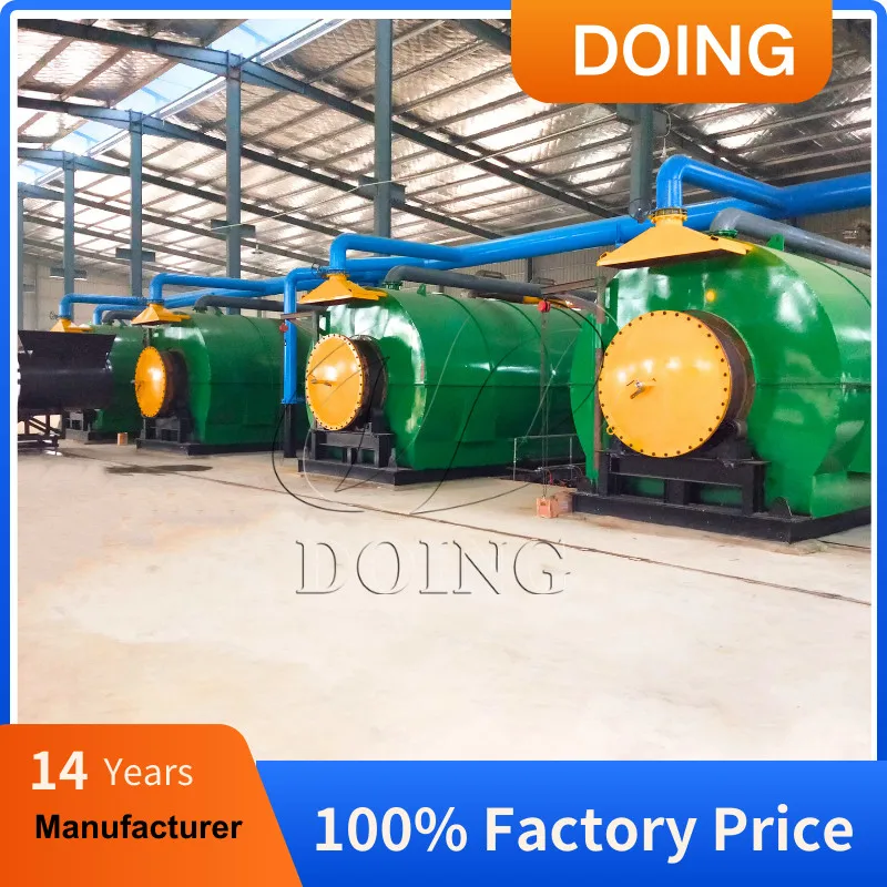 Waste woven plastic bag recycling pyrolysis plant agricultural plastic film waste treatment pyrolysis machine