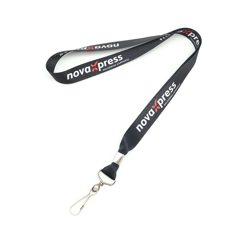 Custom Metal Rotating Card Holder ID Conference Breastpiece Sublimated Polyester Lanyard