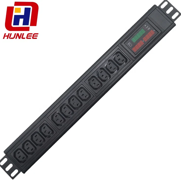 rack mounted electrical12 port pdu iec c13 distribution unit