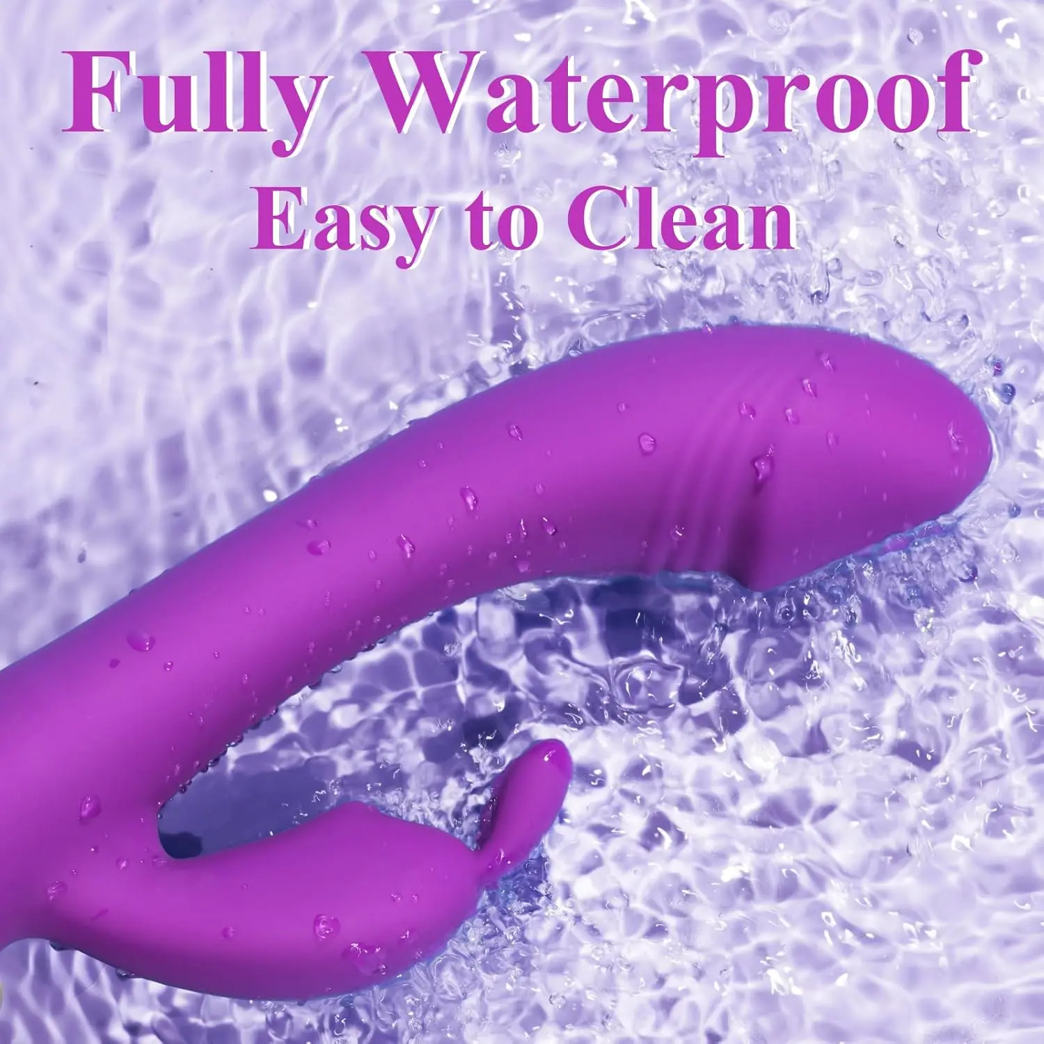 Women Sex Toys Rabbit Women G Spot Vibrating Dildo Clitoral Nipple Stimulation with 9 Vibration Modes Waterproof Quiet Personal