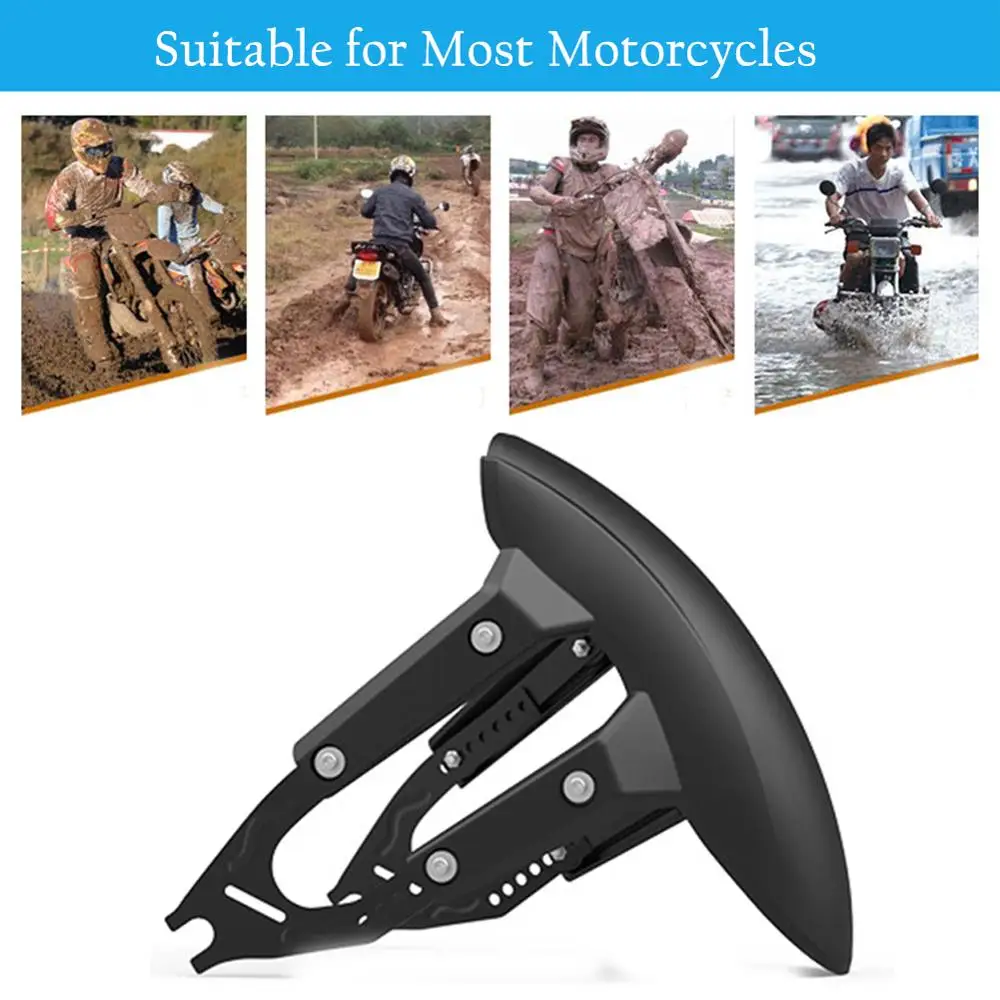 Motorcycle Universal Rear Wheel Cover Fender Splash Guard Mudguard Bracket Rear Fender Mud Guard