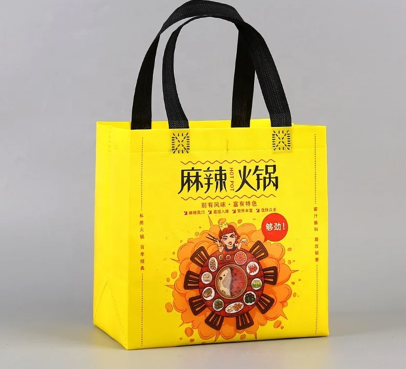 White custom logo with logo printing paper non-woven luxury shopping bag