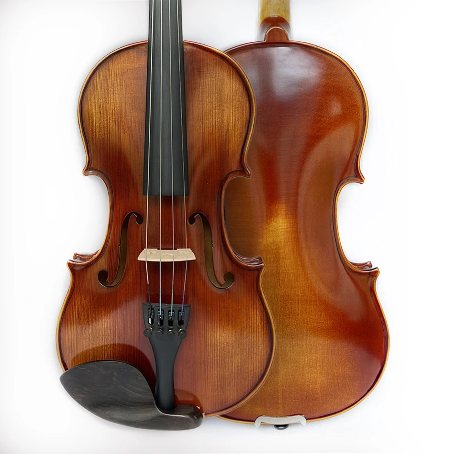 musical instrument wholesale price high quality OEM brand 4/4 size violin set with violin case/bow/rosin
