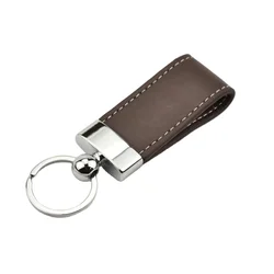 Vespa Colored Personalized Cute Leather Fur Tassel Key Ring Key Fob With Logo In Brown keyring