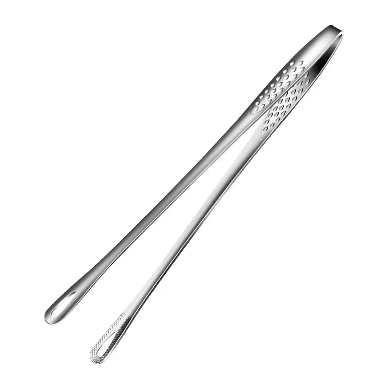 Stainless Steel 304 Barbecue Tongs Korean Style Kitchen Long Clip for Steak Food Baking meat Home Restaurant Hotel BBQ Use