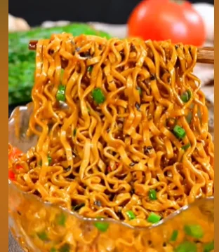 Whole Wheat Noodles For The Public Groups Low Fat Heathy Noodles Soba Noodles With Spring Onion Oil Sauce