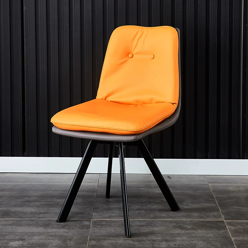 
Comfortable European Living room Furniture Lounge Modern PU Leather Upholstered Leisure chair 