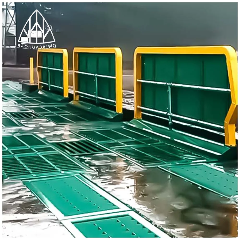 Power plant washing station truck mud washing table roller type engineering vehicle washing automatic car washing machine