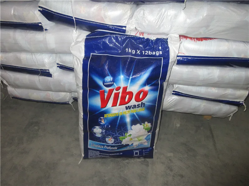 Vibo Wholesale Free Sample Household Powder Laundry Detergent Washing Powder Hand Wash Laundry Detergent Soap Powder