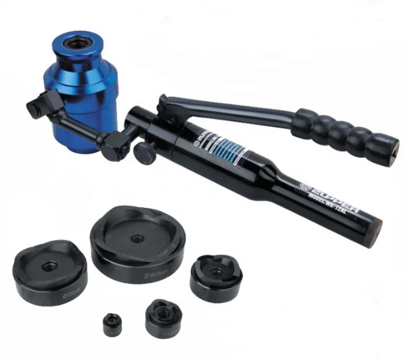 Weinisen WK-12AL hydraulic punch hand metal punch hydraulic hole making punch metric