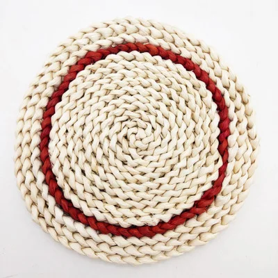 Japan Style Handmade Natural Corn Husk Table Mat Heat Insulation Placemat Casserole Pad Decoration Mat