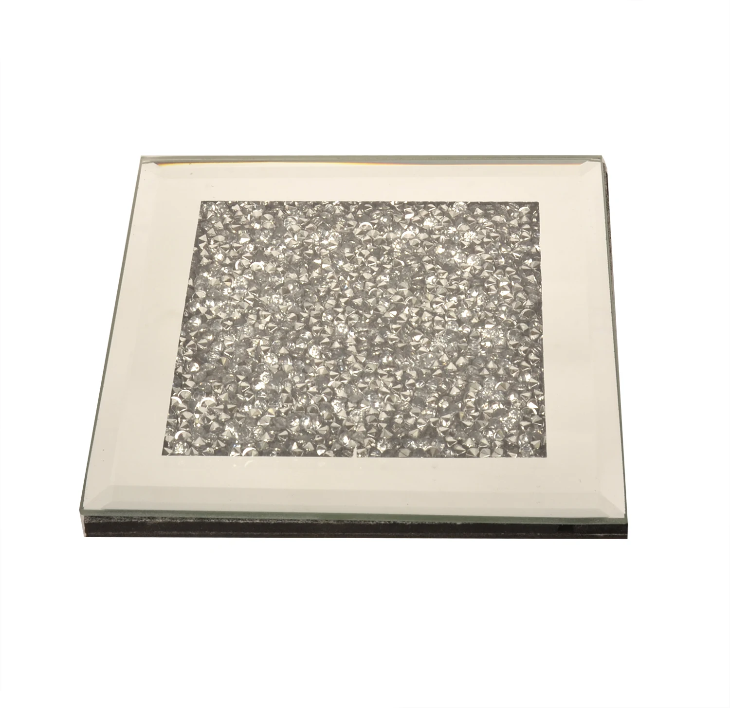 Fabulous Diamond Crushed  Glitter Glass Coaster Crystal Coasters for Drinks