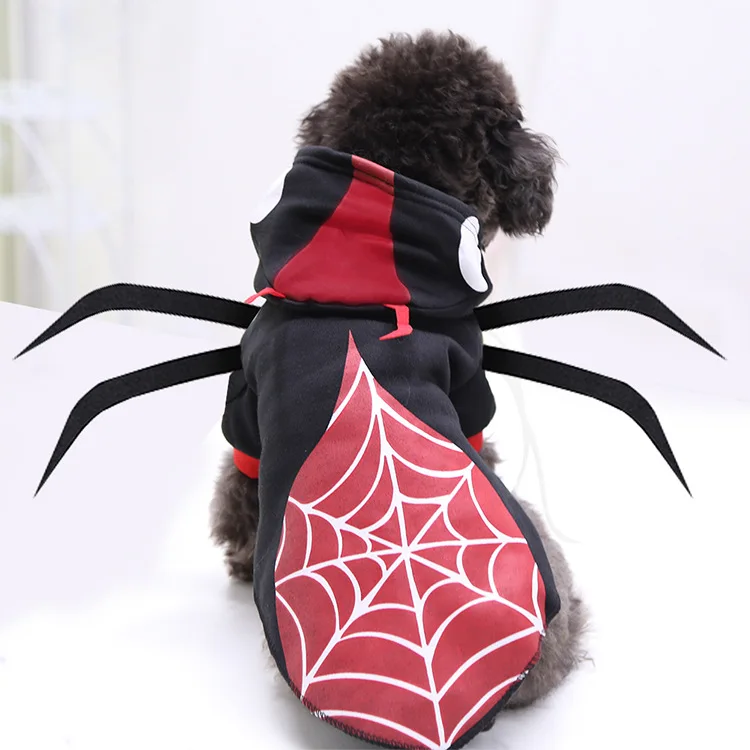 Halloween Spider Beetle Transformation Costume - for Dogs and Cats, Suitable for Small to Medium Breeds in Autumn and Winter