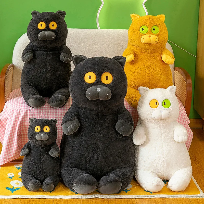 Kawaii Черный кот набивные животные плюшевый Кот