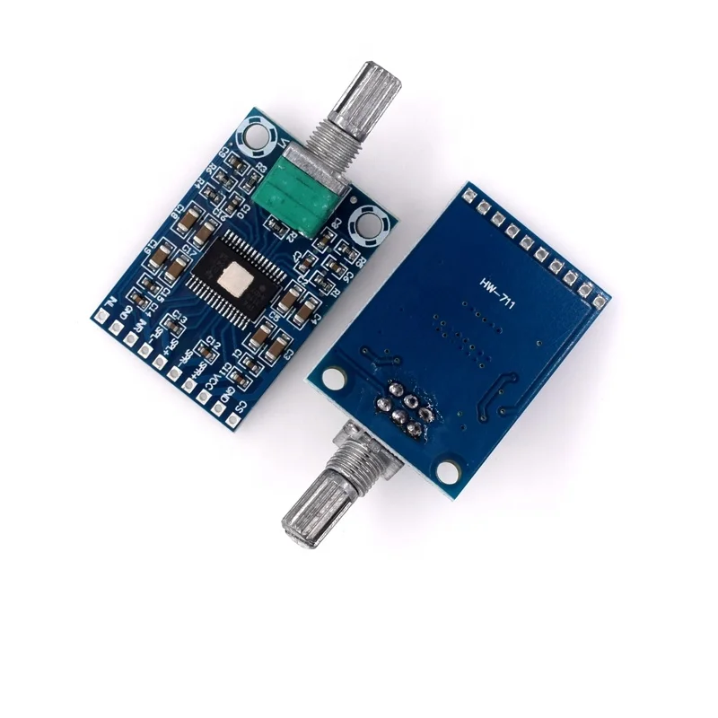 #711 Dual channel audio power amplifier TPA3116D2 Ultra-thin double Power module DC12V24V digital Class D amplifier board 100W