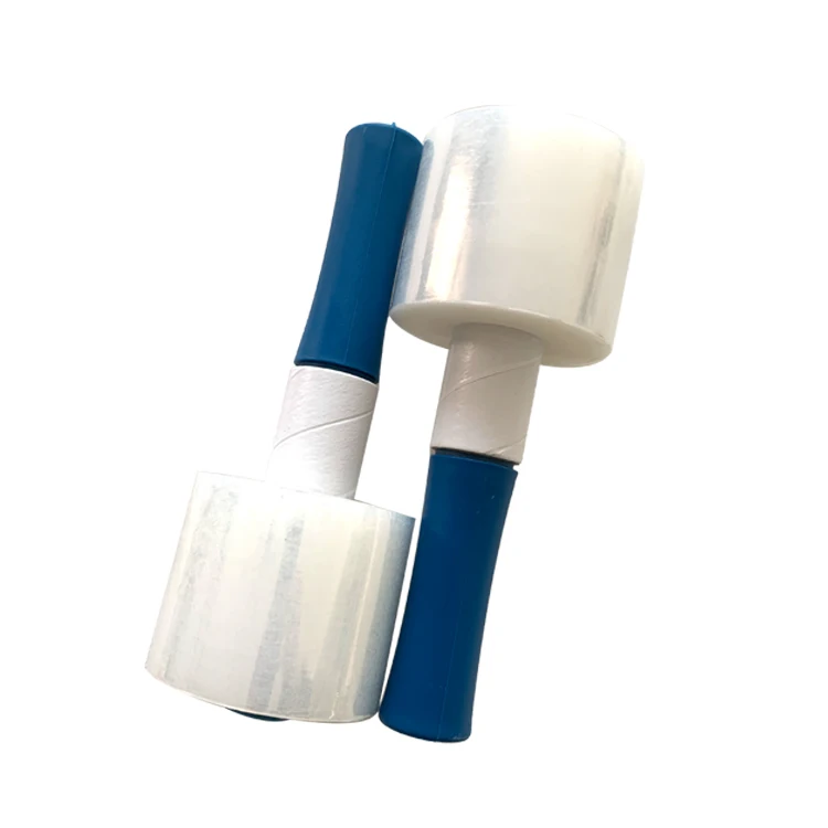 Wholesale LLDPE stretch film  manufacturers Plastic Wrap with handle