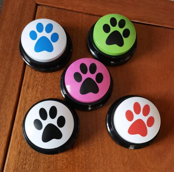 Custom Recordable Pet Dog Training Talking Communication Button Voice Recorder Pet Dog Buttons