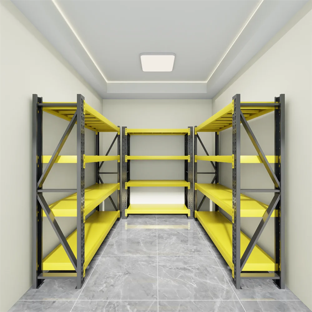 Industrial Metal Shelving Unit for Storage Organization Adjustable Heavy Duty Steel Storage Rack for Warehouse and Home Use