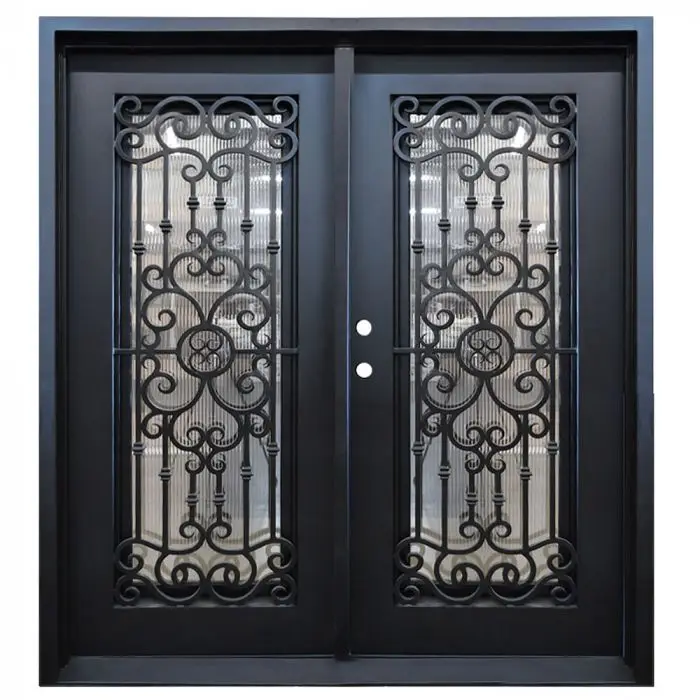 High Quality Wrought Iron Iron Gate Door  Entrance Wrought Iron Door