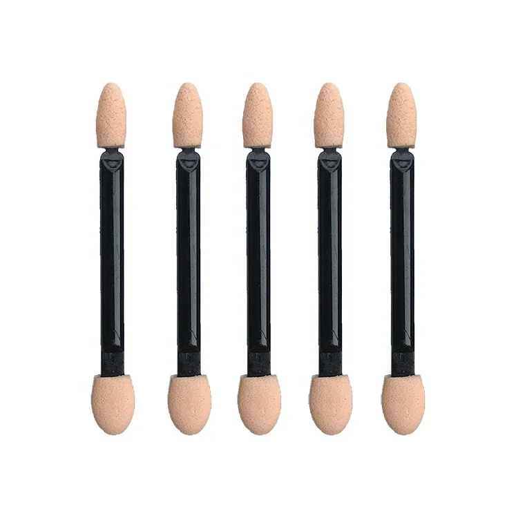 
Factory Direct Wholesale Cheap Dual-ends Disposable Sponge Eyeshadow Applicator with Foam Tip 