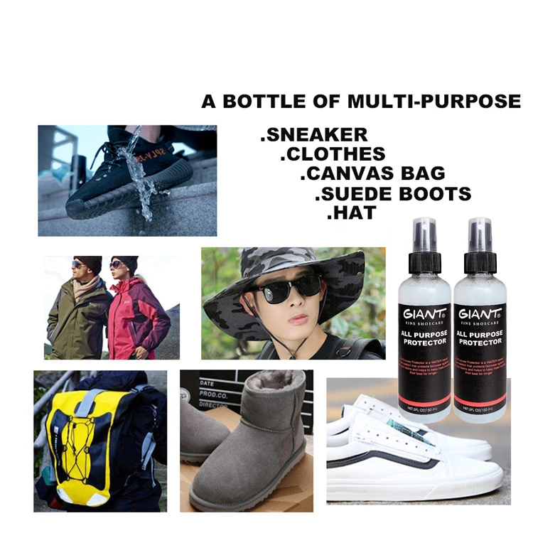 Giant shoe sneaker shield waterproof shoe spray stain repellent fabric