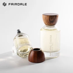 Luxury Custom Packaging 30ml 50ml 100ml Glass Refillable Empty Perfume Bottle Wooden Cap