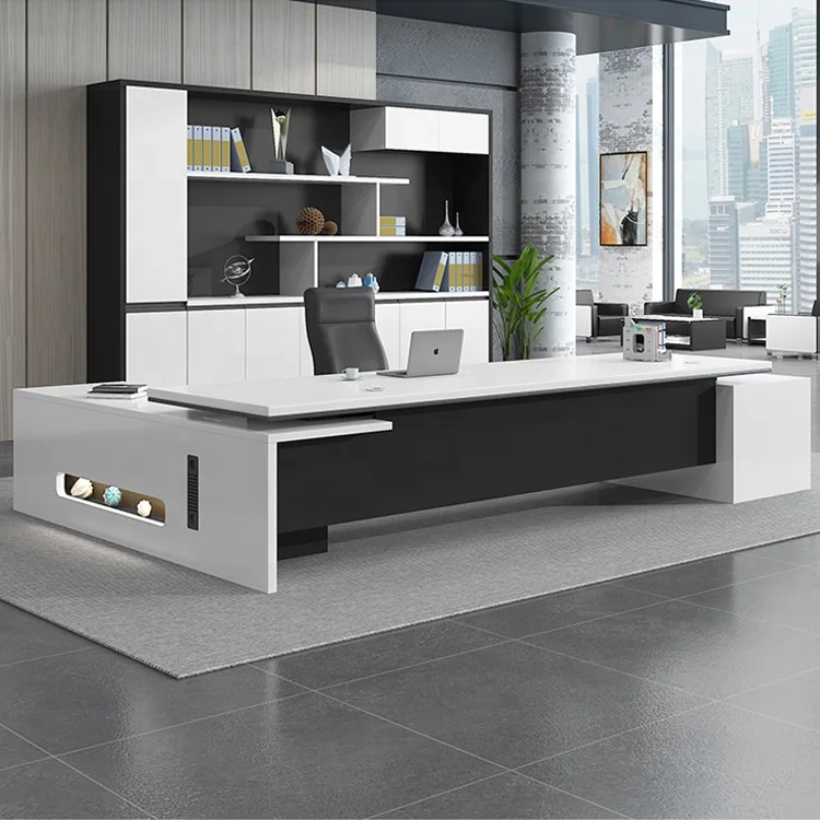 Высококлассный современный офисный современный высокотехнологичный офисный стол l-образной формы