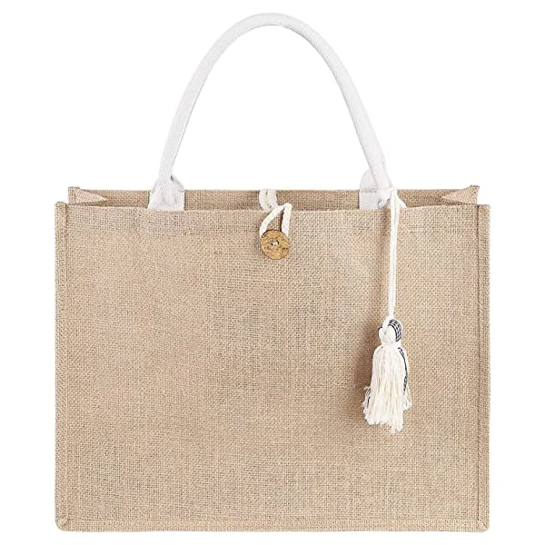 Promotional Eco Friendly Burlap Coloured Wholesale Plain Custom Printed Letter Design Large Natural Jute Bag