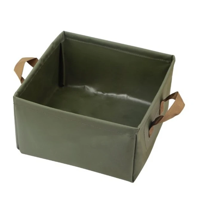 Foldable Portable PVC Foot Bucket Footbath Water Square Bucket Storage Bag Wash Basin for Camping