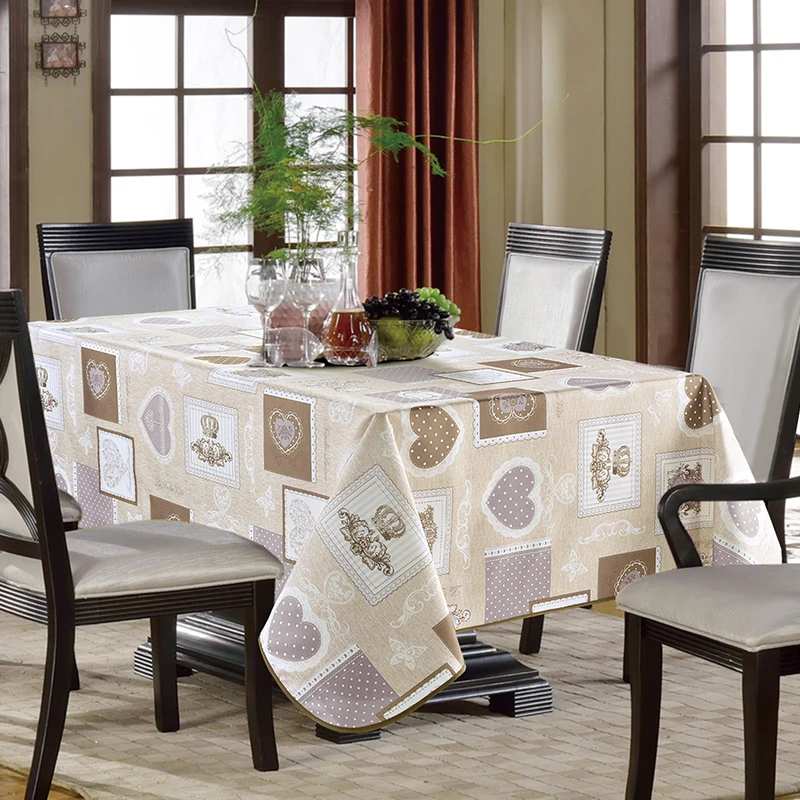 Chinese Manufacturer polka dots heart shaped party table cloth for home party decor with customize logo