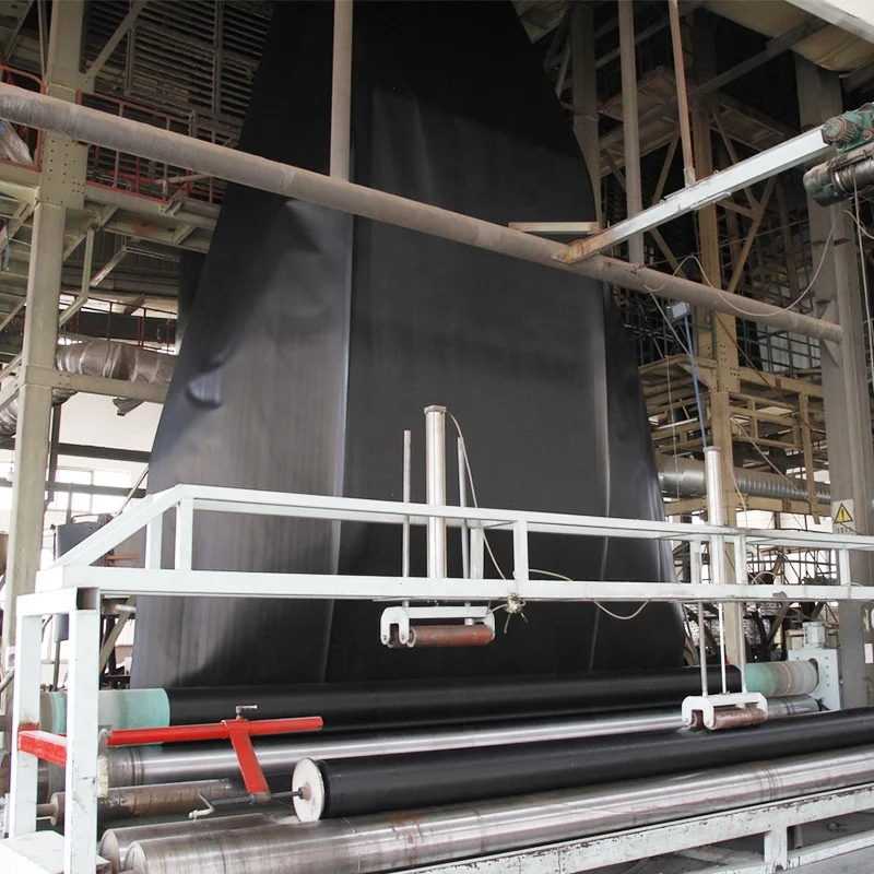 Custom Hdpe Aquaculture 2mm PVC Epdm Rubber Fish Tank Leak-proof Landfill Waterproof Pond Liner Smooth Geomembrane for Biofloc