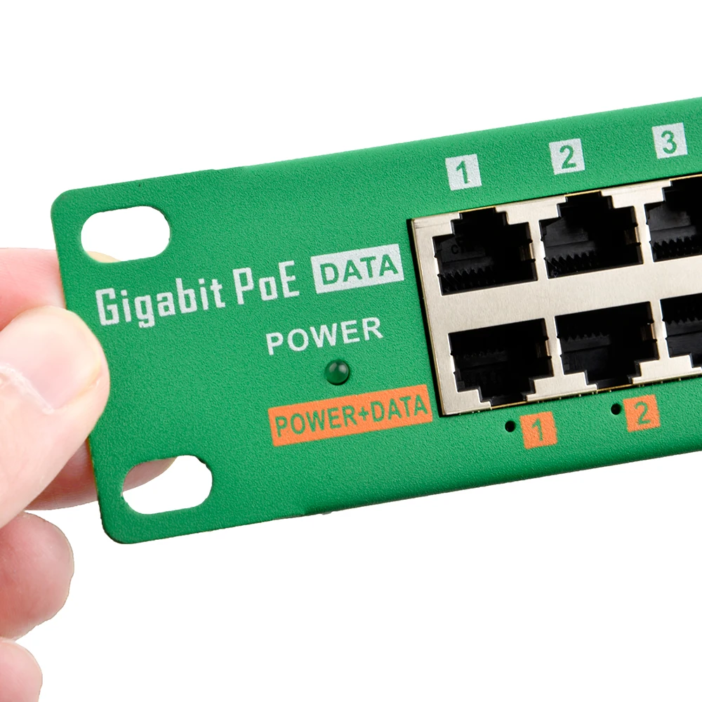 GAT-16-1U IEEE802.3at Ethernet Connector 16 Port Active PoE Injector for High Powered Devices like Cisco WiFi APs