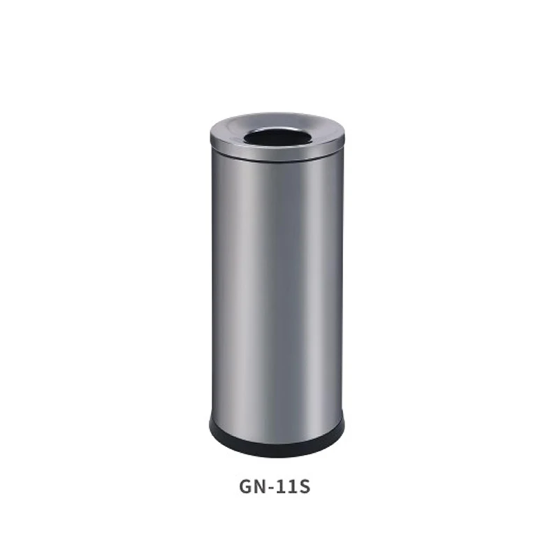 Flya Round Open Top Dustbin Factory Wholesale Metal Waste Bin For Outdoor Public